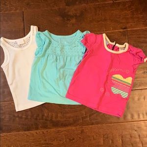 LOT- Girls tops. 12 months